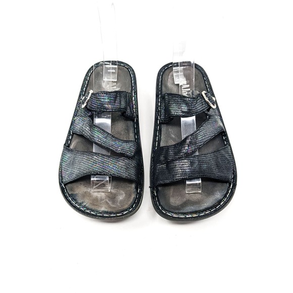 Alegria Womens 8/8.5 Colette Sandals Royals Holographic Iridescent Comfort 38 - Picture 6 of 11